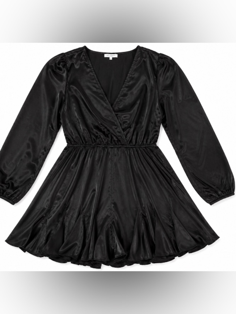 ChicSoul • Long Sleeve • Black • Satin Dress • XL